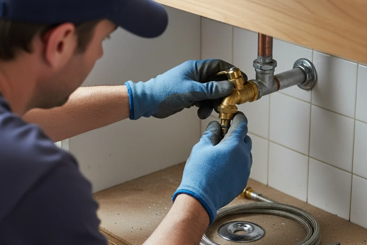 Shutoff valve and fitting work during Repiping in Fox